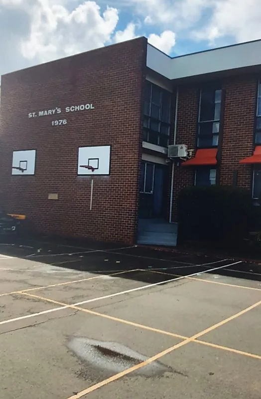 School building exterior painting